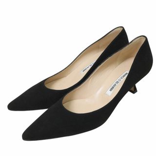 マノロブラニク(MANOLO BLAHNIK)の超美品＊MANOLO BLAHNIK（マノロ ブラニク）　ポインテッドトゥ スエードパンプス＊(ハイヒール/パンプス)