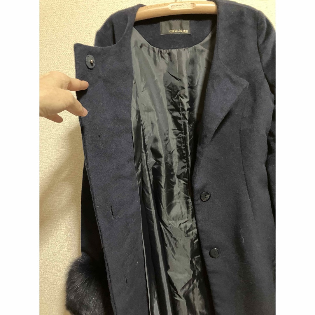 CECIL McBEE - CECIL McBEE セシルマクビー コート ノーカラー CECIL McBEE - CECIL McBEE セシルマクビー コート ノーカラー