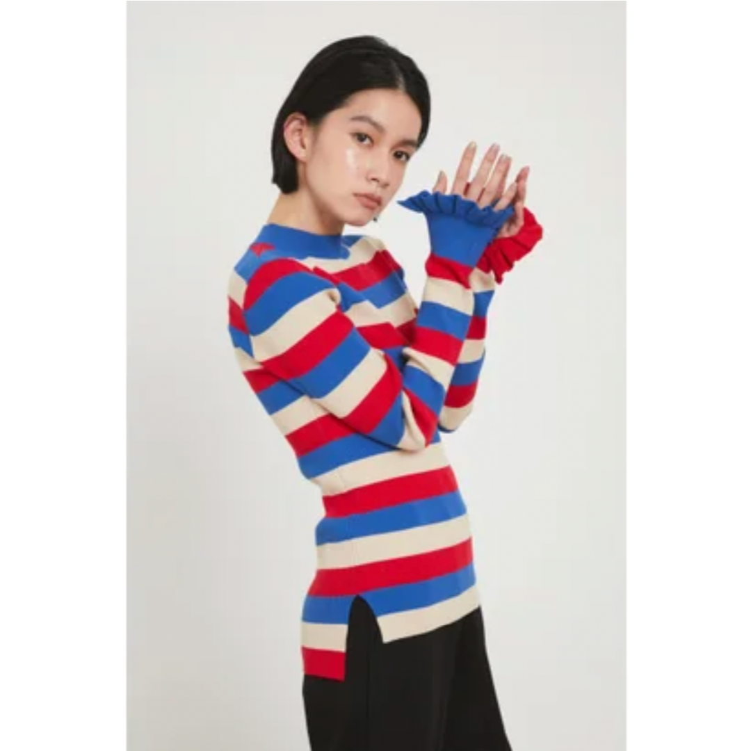 HeRIN.CYE - ★美品・完売★HeRIN.CYE / カフ フリルミドルネックトップス