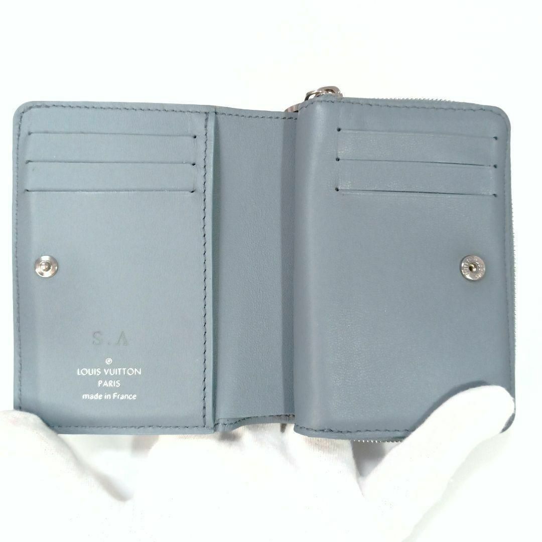 ルイヴィトン ポルトフォイユルー 二つ折り財布 ブルー M81709 ルイヴィトン ポルトフォイユルー 二つ折り財布 ブルー M81709