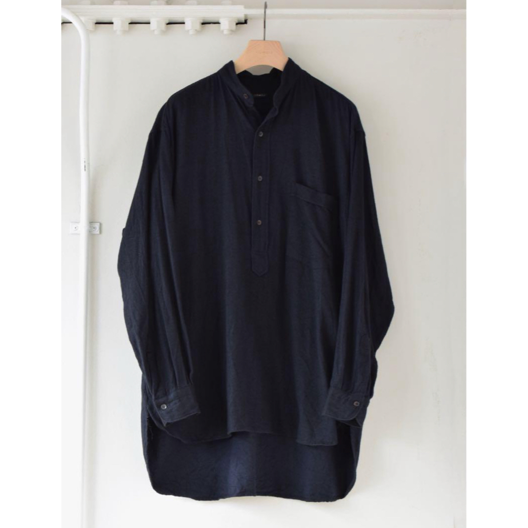 COMOLI シルクネル プルオーバーシャツ 1 S03-02009 COMOLI シルクネル プルオーバーシャツ 1 S03-02009