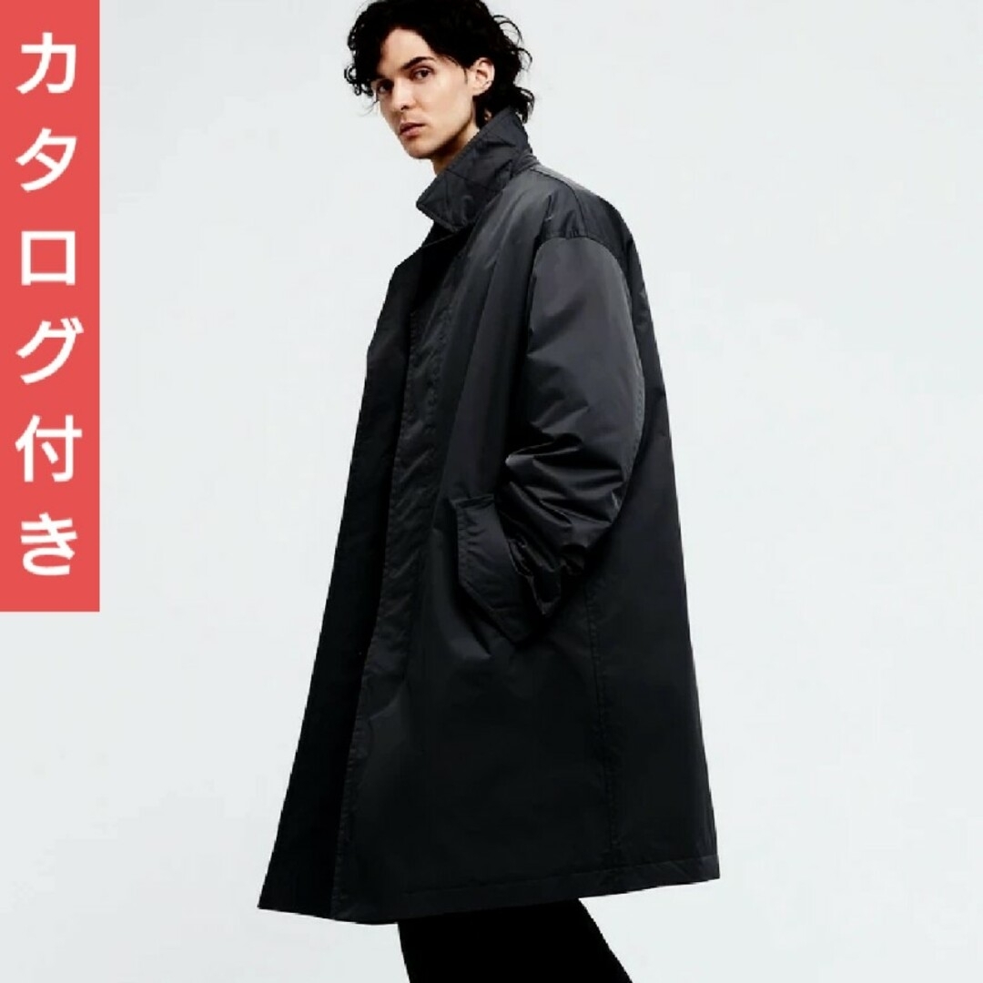 UNIQLO - 新品オマケ付 黒 +J オーバーサイズ ステンカラー UNIQLO - 新品オマケ付 黒 +J オーバーサイズ ステンカラー