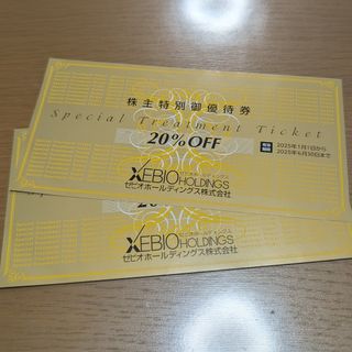 ゼビオホールディングス　株主優待券　2枚(ショッピング)