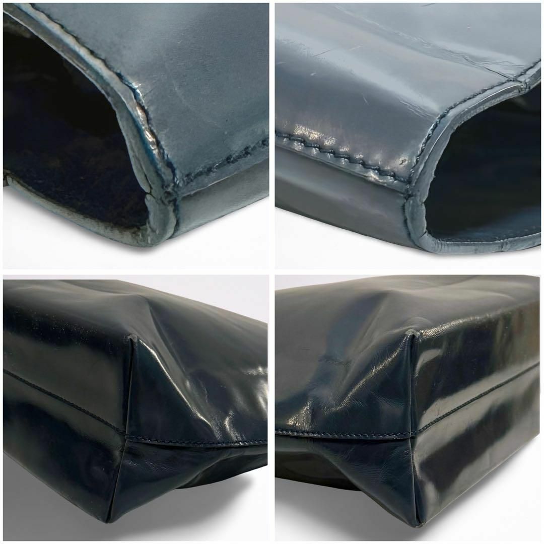 PRADA プラダ トートバッグ ハンドバッグ エナメル レザー 縦型 PRADA プラダ トートバッグ ハンドバッグ エナメル レザー 縦型