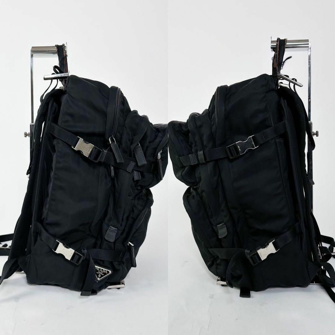 PRADA - PRADAプラダ リュックサック 2VZ001 ナイロン 黒 白タグ PRADA - PRADAプラダ リュックサック 2VZ001 ナイロン 黒 白タグ