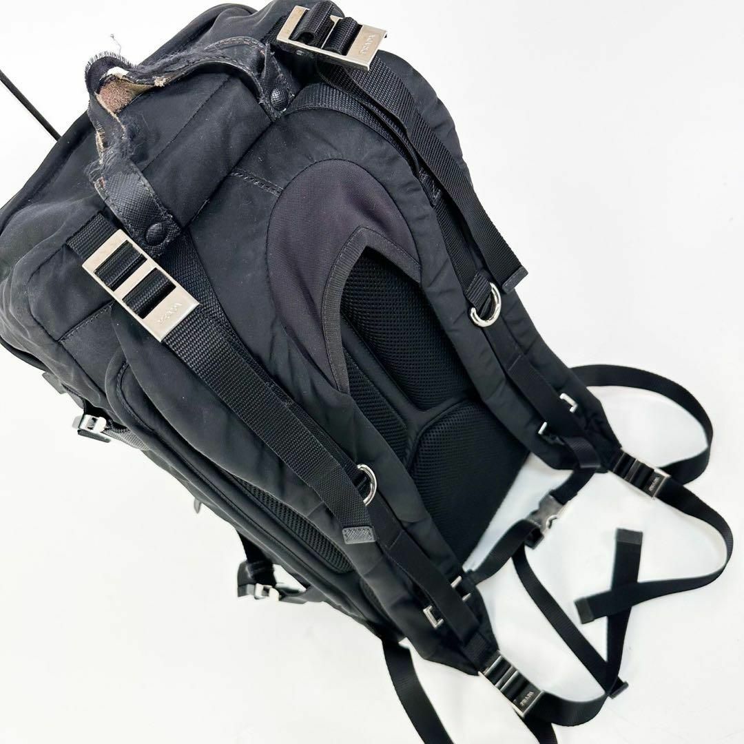 PRADA - PRADAプラダ リュックサック 2VZ001 ナイロン 黒 白タグ PRADA - PRADAプラダ リュックサック 2VZ001 ナイロン 黒 白タグ