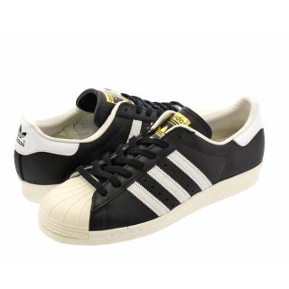 アディダス(adidas)の新品 アディダス スーパースター 80s 金ベロ ブラック ホワイト 22.5(スニーカー)