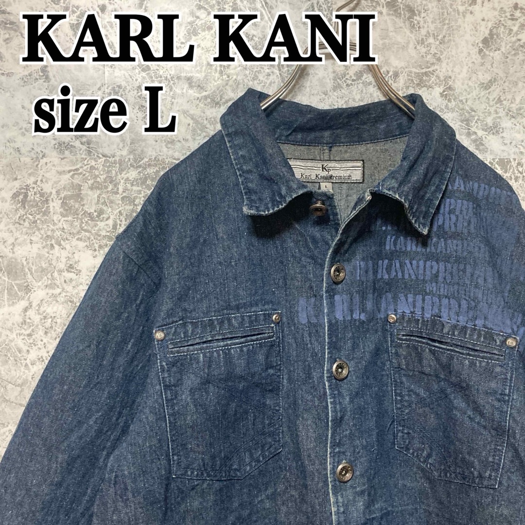KARL KANI カールカナイ デニムジャケット 90s 刺繍 ヒップ KARL KANI カールカナイ デニムジャケット 90s 刺繍 ヒップ