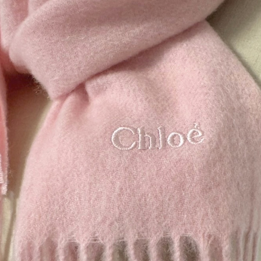 Chloe - Chloé カシミア100マフラープレゼント♡パステルピンク Chloe - Chloé カシミア100マフラープレゼント♡パステルピンク