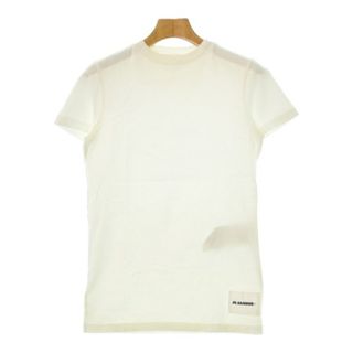 JIL SANDER + ジルサンダープラス Tシャツ・カットソー XS 白 【古着】【中古】(カットソー(半袖/袖なし))
