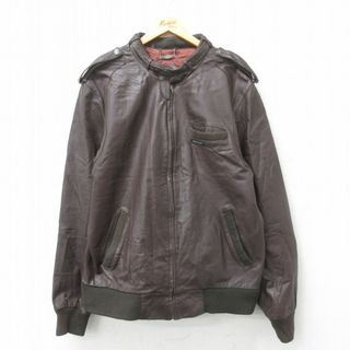 XL☆古着 メンバーズオンリー 長袖 レザー ジャケット メンズ 90 XL☆古着 メンバーズオンリー 長袖 レザー ジャケット メンズ 90