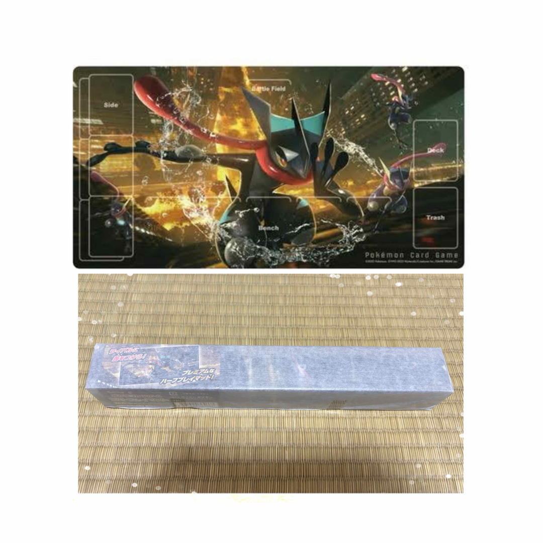ポケモン(ポケモン)のポケモンセンター かがやくゲッコウガ ラバープレイマット ポケモン エンタメ/ホビーのトレーディングカード(カードサプライ/アクセサリ)の商品写真