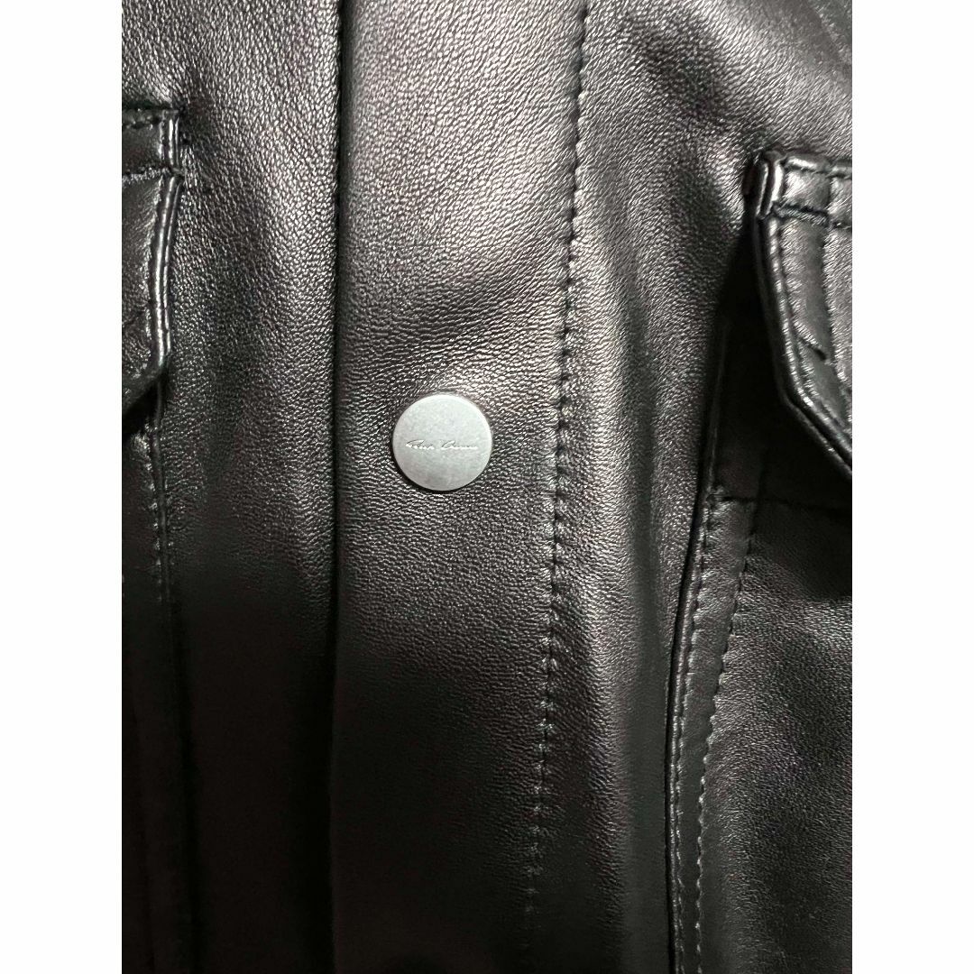 Rick Owens - 【美品】Rick Owens ラムレザーアウターシャツの Rick Owens - 【美品】Rick Owens ラムレザーアウターシャツの