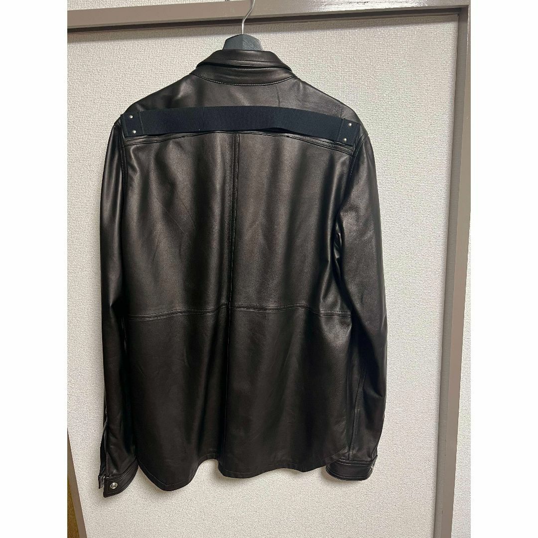 Rick Owens - 【美品】Rick Owens ラムレザーアウターシャツの Rick Owens - 【美品】Rick Owens ラムレザーアウターシャツの