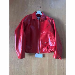 sacai - sacai 25SS Leather Jacket (Red・size 3)の通販 by sacai - sacai 25SS Leather Jacket (Red・size 3)の通販 by