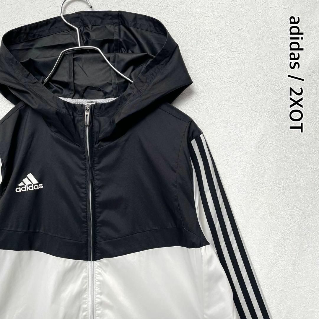 割引購入 adidas フード付 ナイロンジャケット アディダス 大きいサイズ - アディダス
