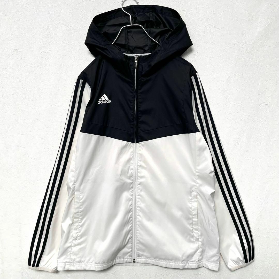 adidas - 大きいサイズ アディダス ナイロンジャケット フード付 adidas - 大きいサイズ アディダス ナイロンジャケット フード付