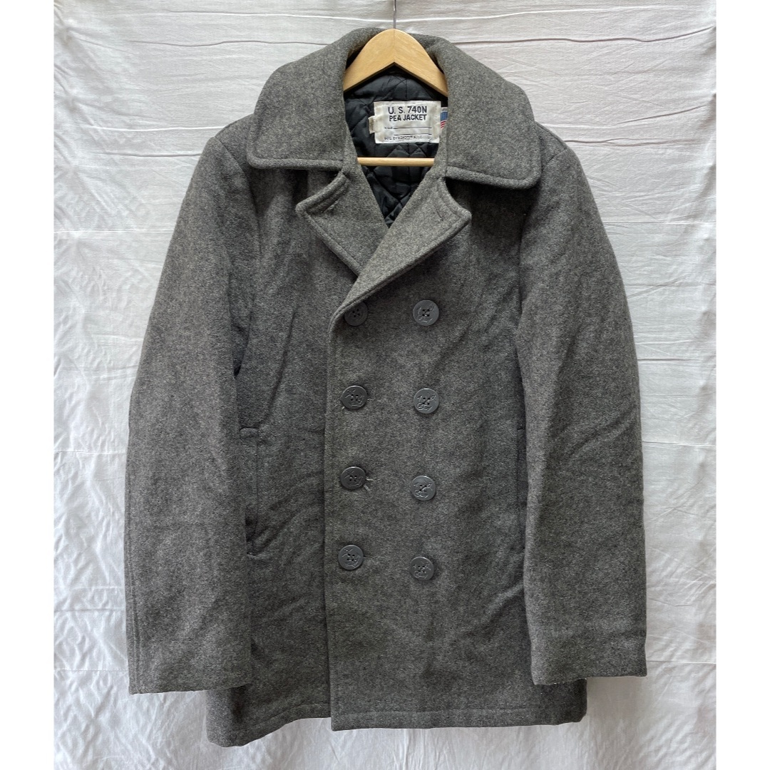 schott - Schott 740N ショット Pコート サイズ36 グレー USA 90 schott - Schott 740N ショット Pコート サイズ36 グレー USA 90