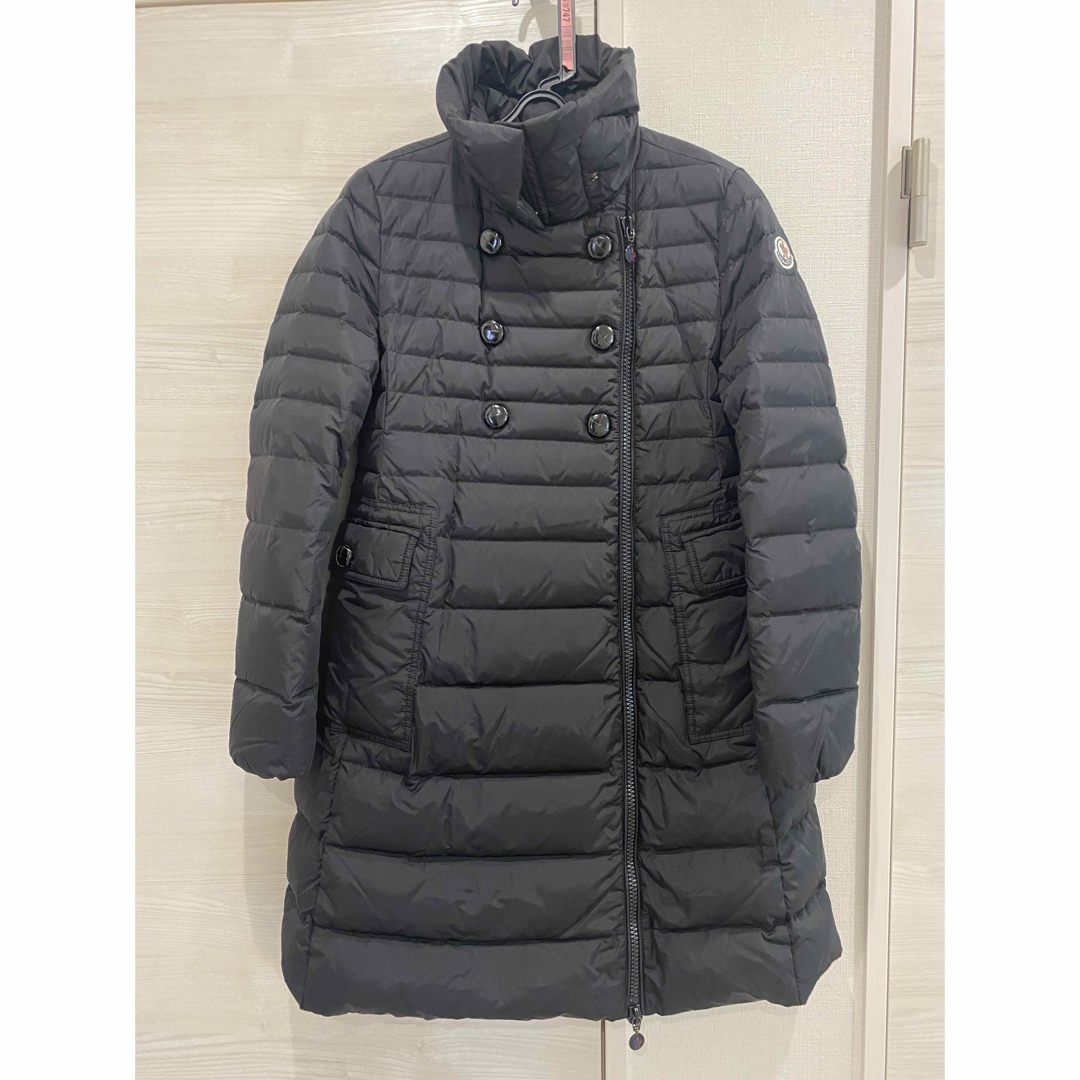 MONCLER - モンクレール ダウンコート HERISSON ブラック 美品 1 MONCLER - モンクレール ダウンコート HERISSON ブラック 美品 1