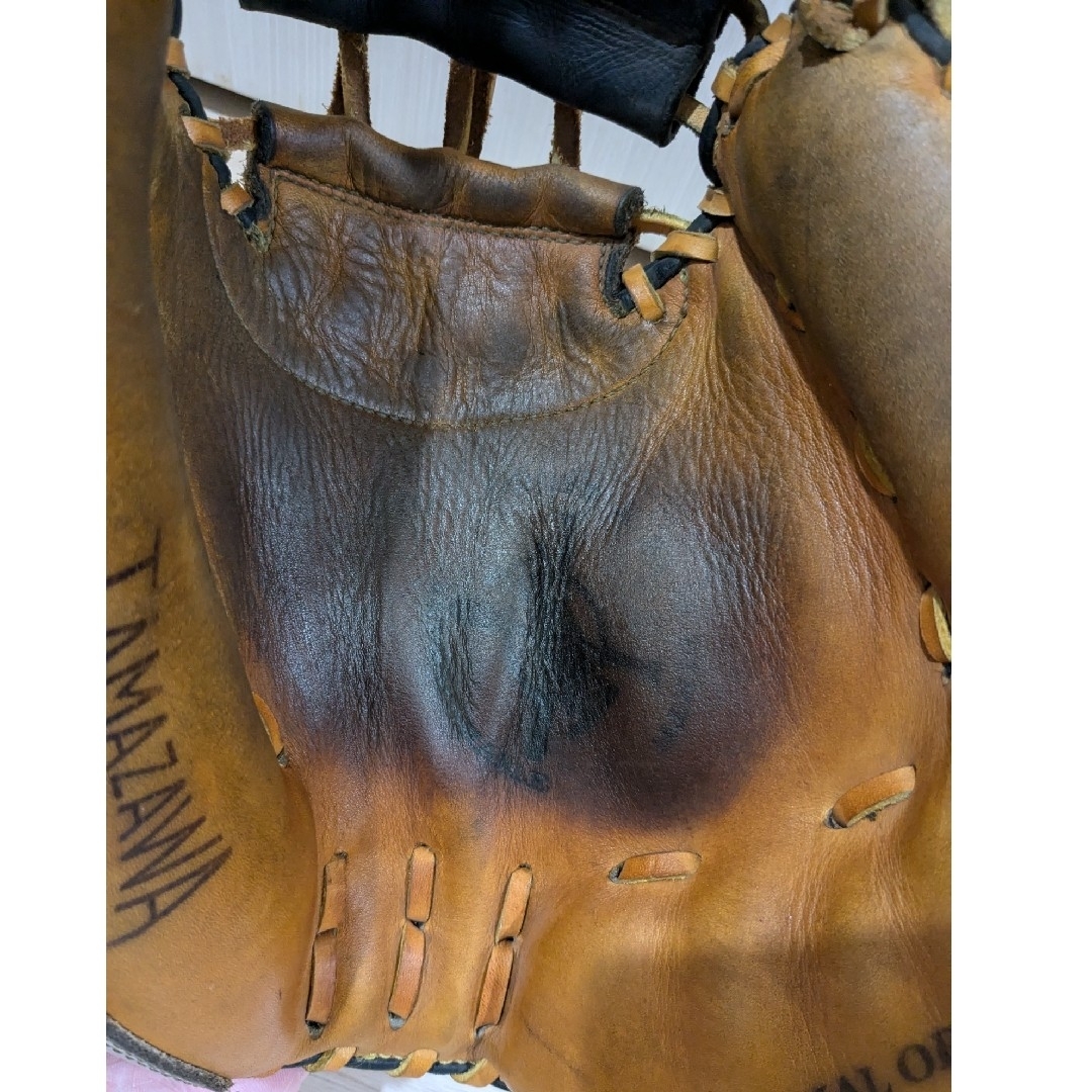 軟式 野球 オーダー キャッチャーミット 捕手用 玉澤 紐交換済 軟式 野球 オーダー キャッチャーミット 捕手用 玉澤 紐交換済