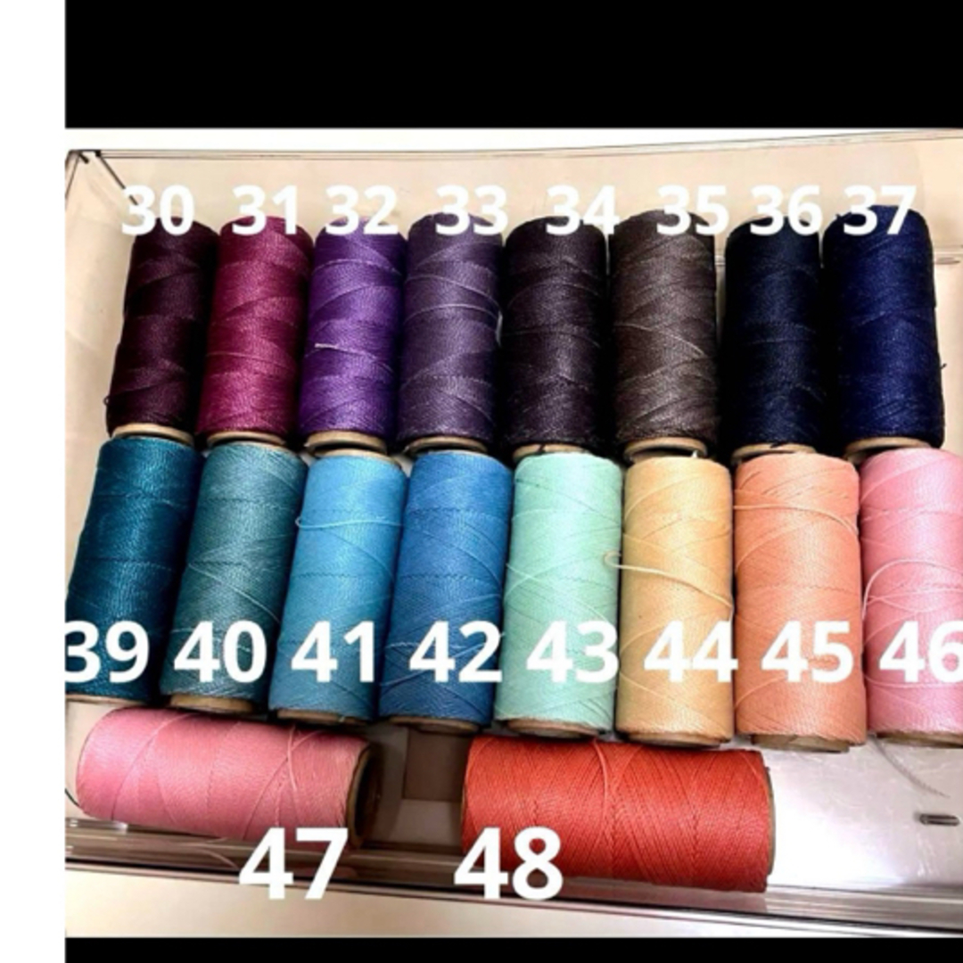 激安1m 5円 LINHASITA ワックスコード 34色 激安1m 5円 LINHASITA ワックスコード 34色