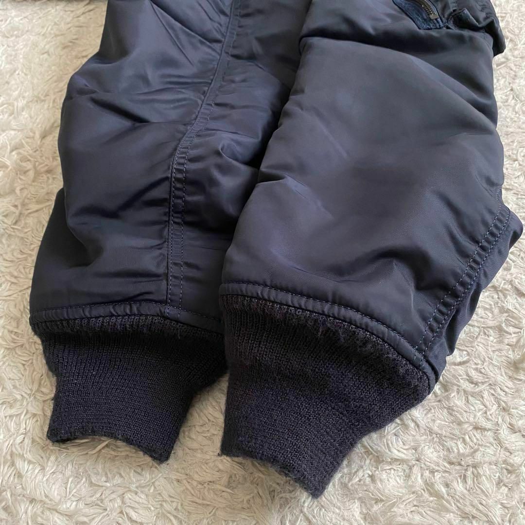 ☆極美品 AVIREX MA-1 フライトジャケット 縦ステッチ 紺 2XL ☆極美品 AVIREX MA-1 フライトジャケット 縦ステッチ 紺 2XL