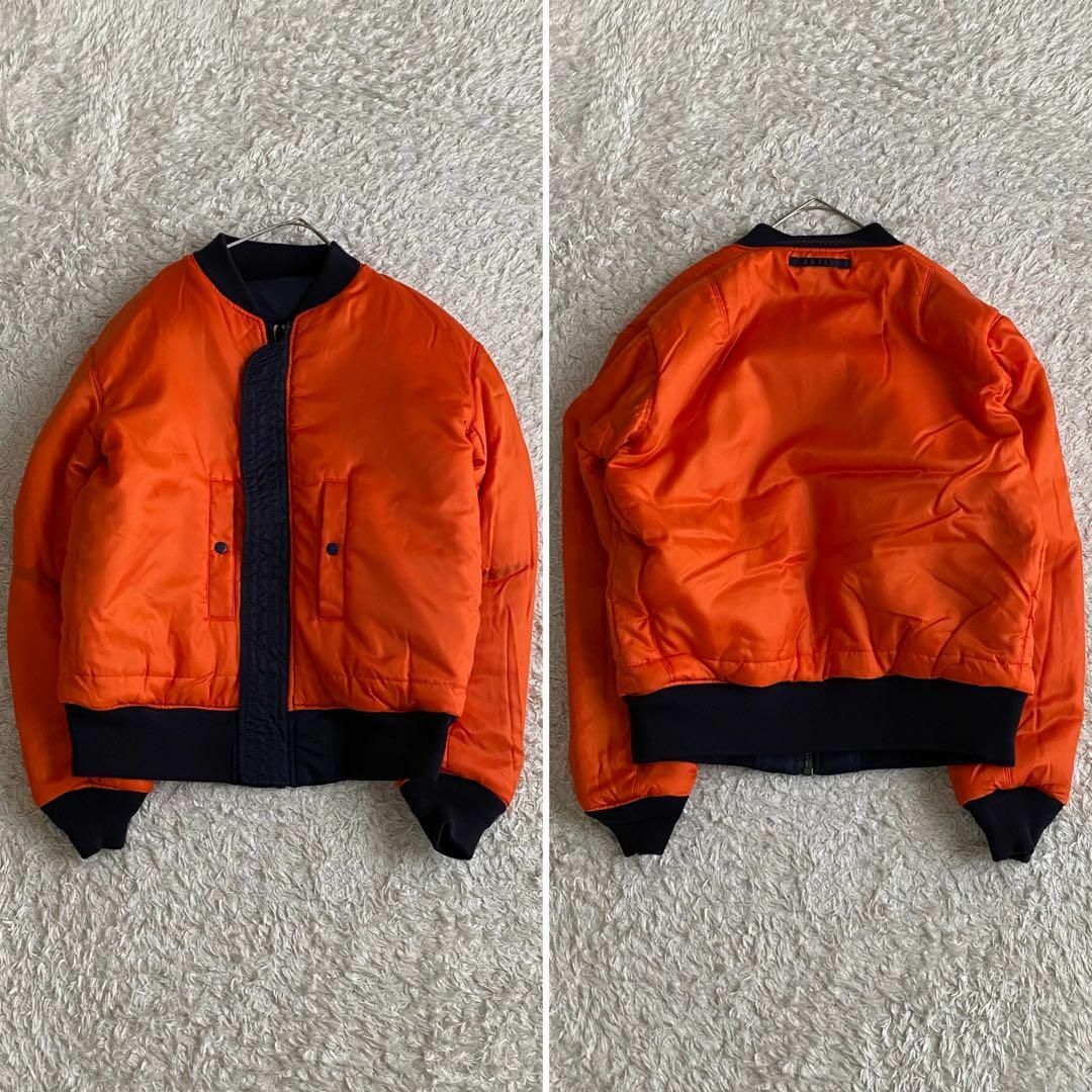☆極美品 AVIREX MA-1 フライトジャケット 縦ステッチ 紺 2XL ☆極美品 AVIREX MA-1 フライトジャケット 縦ステッチ 紺 2XL