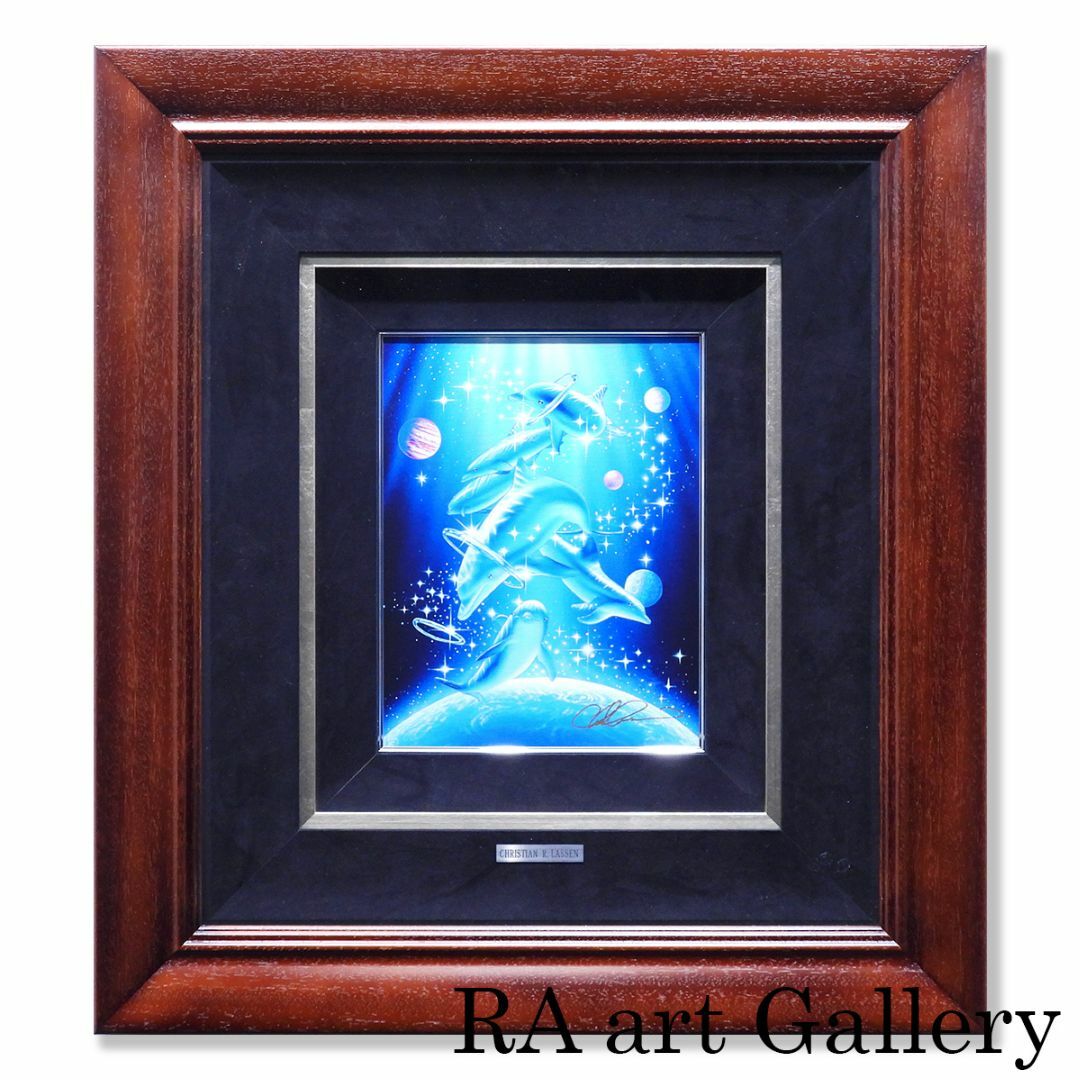 ART - ラッセン オリジナル原画 イルカ マリンアート 海 星 保証 ART - ラッセン オリジナル原画 イルカ マリンアート 海 星 保証