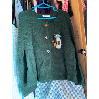 ホコモモラ(Jocomomola)のホコモモラ 宇宙人くん　カーディガン(カーディガン)