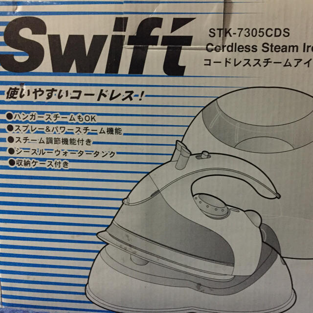 Swift コードレススチームアイロン STK-7305CDSの通販 by e_cham Swift スイフト コードレススチームアイロン STK-7305CDS 動作済