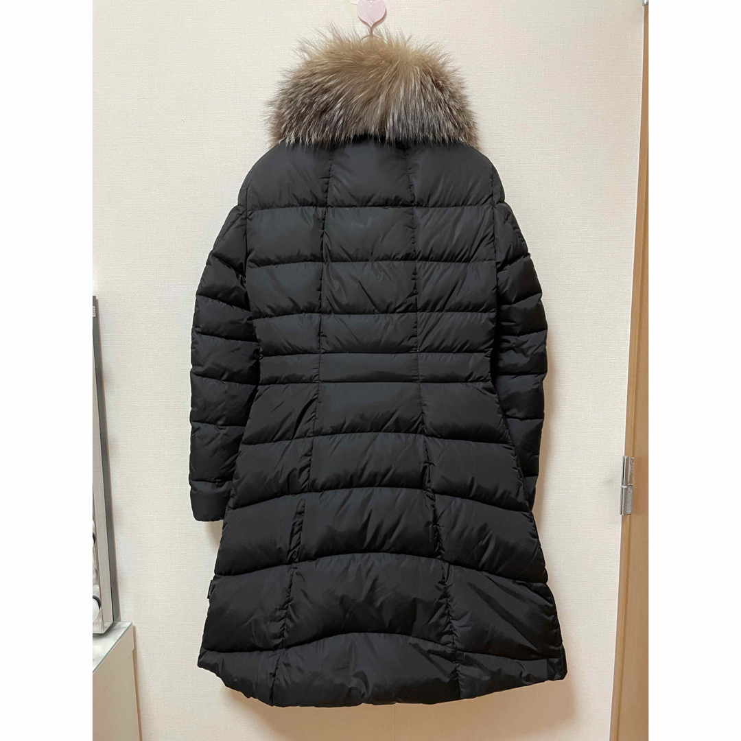 MONCLER - モンクレール ダウン レディース ファー 黒 ブラック MONCLER - モンクレール ダウン レディース ファー 黒 ブラック