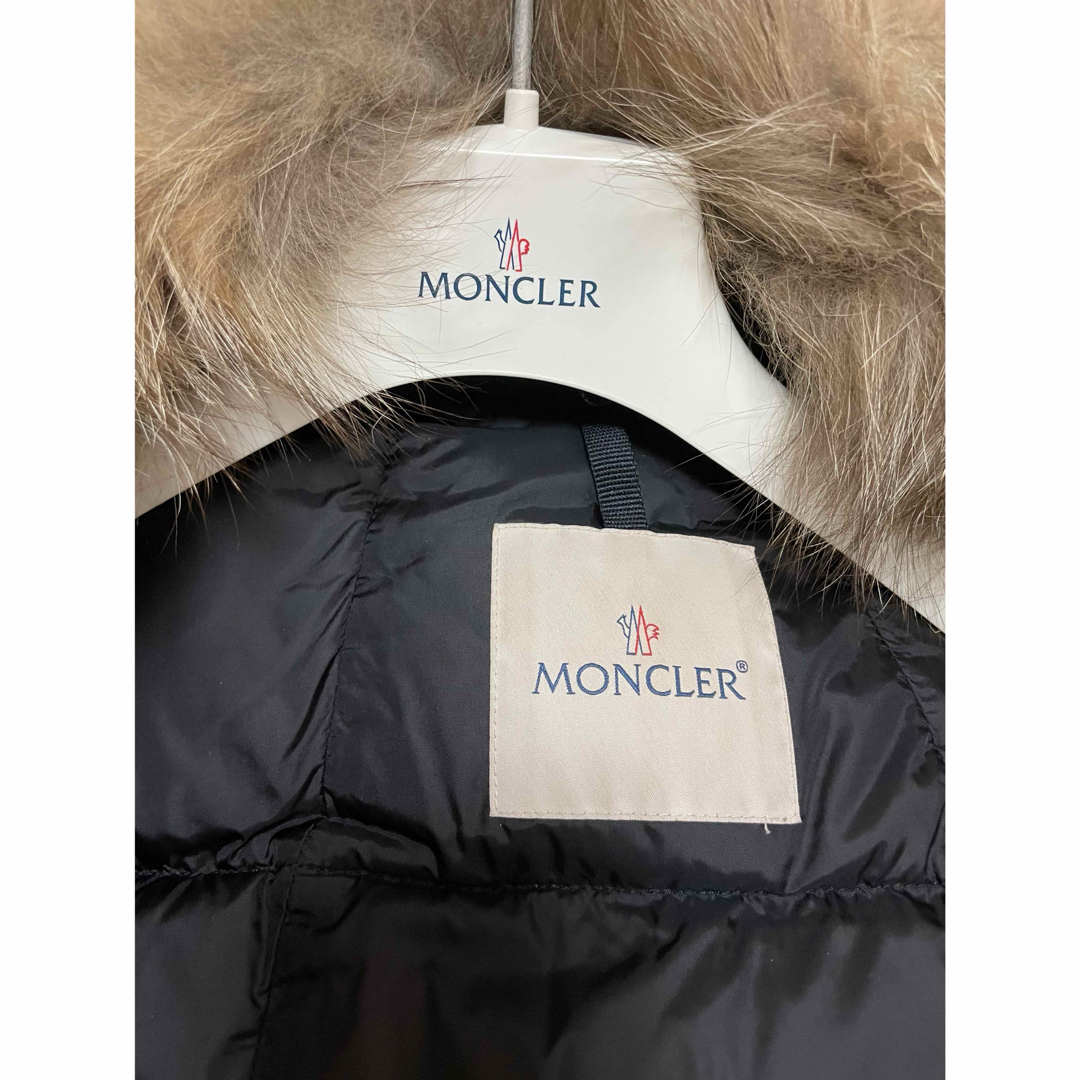 MONCLER - モンクレール ダウン レディース ファー 黒 ブラック MONCLER - モンクレール ダウン レディース ファー 黒 ブラック