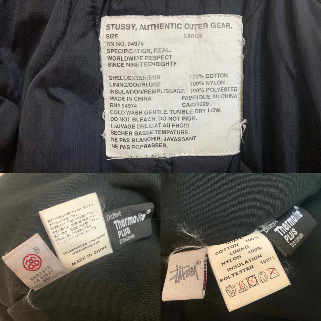 STUSSY - STUSSY 90s AUTHENTIC OUTER GEAR モッズコート Lの STUSSY - STUSSY 90s AUTHENTIC OUTER GEAR モッズコート Lの