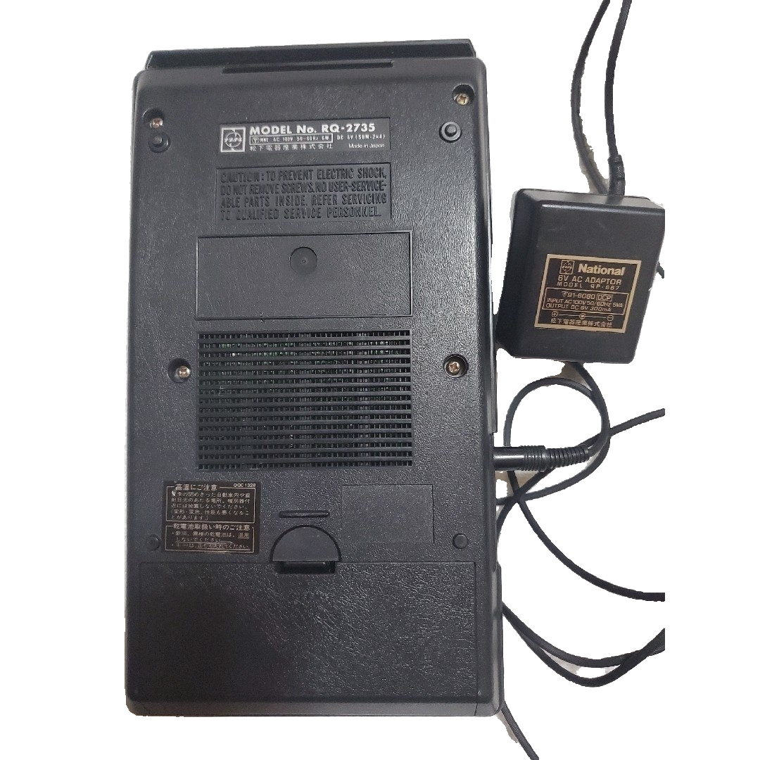 昭和品🎭️ナショナルテープレコーダーRQ-2735 取説付 乾電池 昭和品🎭️ナショナルテープレコーダーRQ-2735 取説付 乾電池