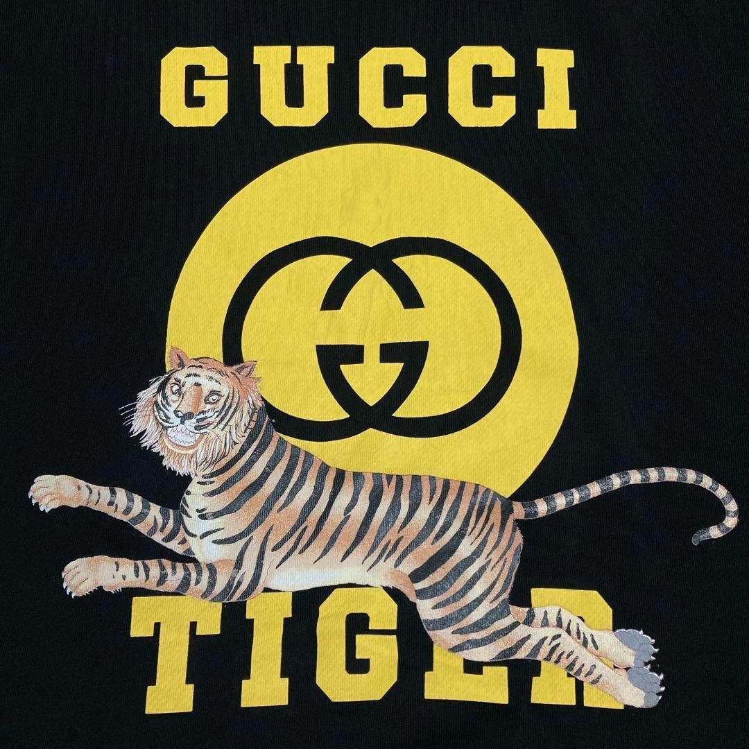 XLサイズ】GUCCI グッチ☆タイガー 虎 スウェット 黒 ビッグロゴ XLサイズ】GUCCI グッチ☆タイガー 虎 スウェット 黒 ビッグロゴ