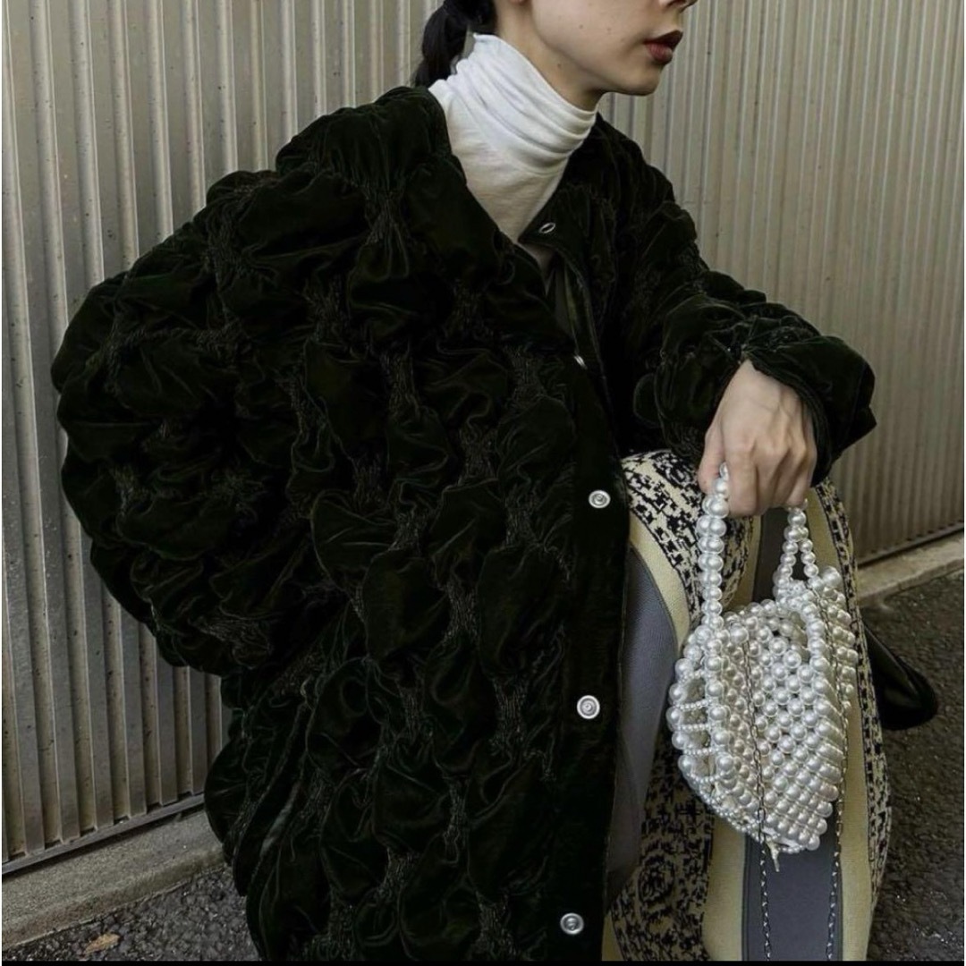 Ameri VINTAGE - AMERI VELOUR QUILTING BLOUSONの通販 by Ameri VINTAGE - AMERI VELOUR QUILTING BLOUSONの通販 by