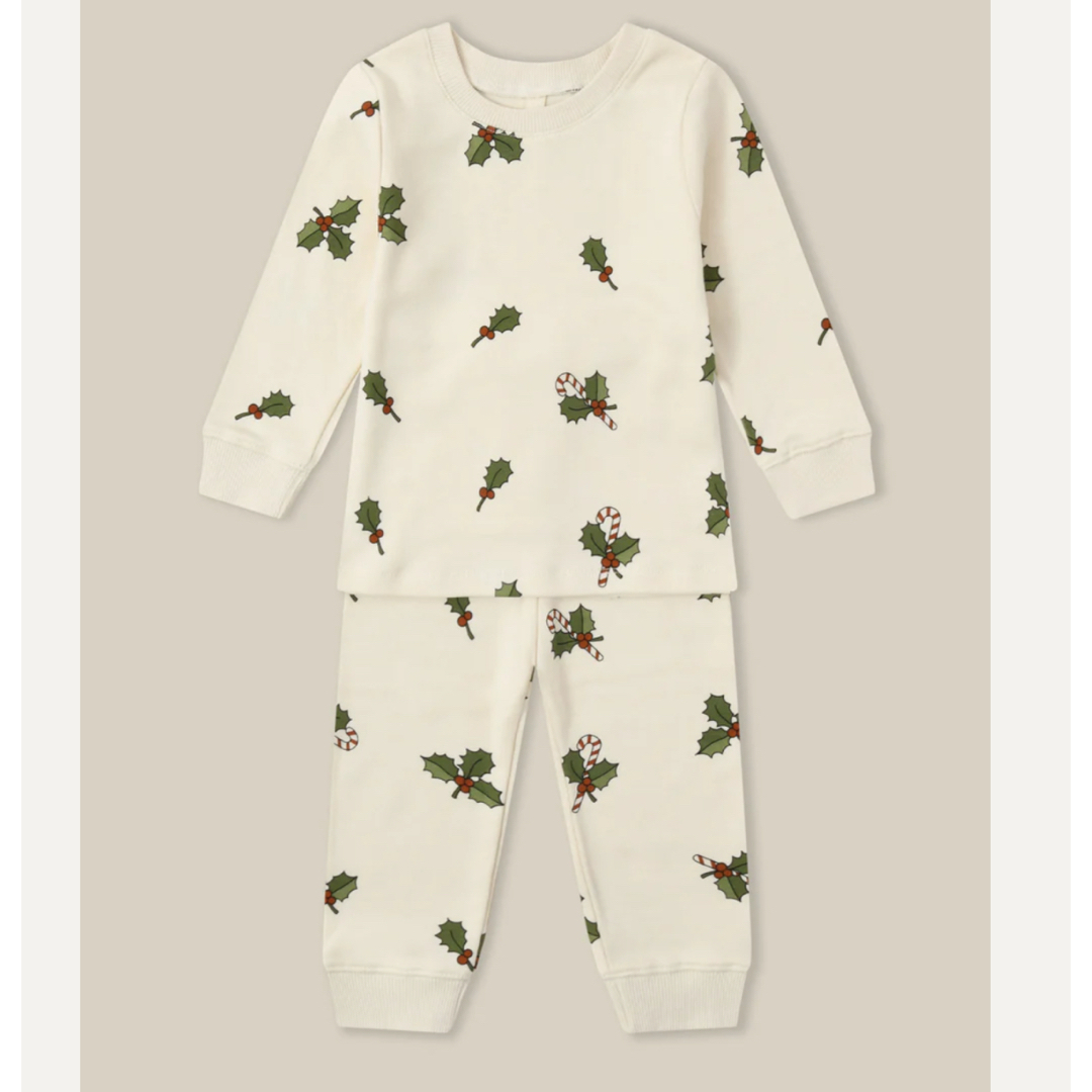 【ボトムス新品】organiczoo ホリデー　クリスマス　セットアップ