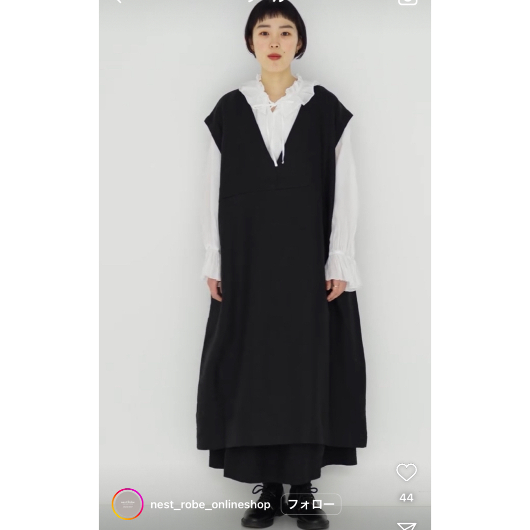 ネストローブ サフィランリネンワンピース ネストローブ サフィランリネンワンピース