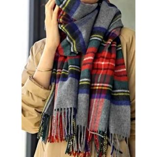 Johnstons - HAUNT別注 ジョンストンズ カシミヤ大判ストール Johnstons - HAUNT別注 ジョンストンズ カシミヤ大判ストール