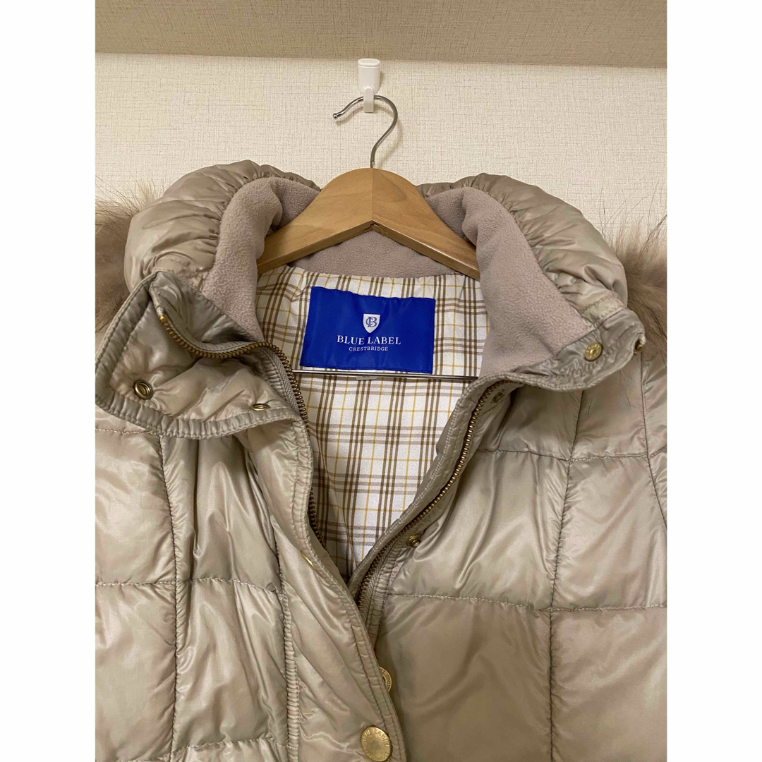 ☆美品☆ブルーレーベルクレストブリッジベージュ ダウン ☆美品☆ブルーレーベルクレストブリッジベージュ ダウン