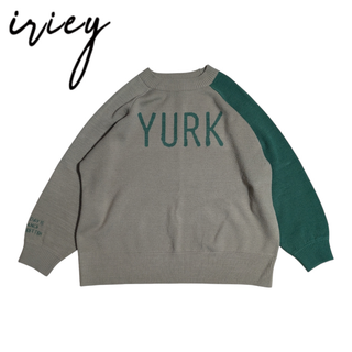 IRIEY オリーブ バイカラー YURK ニットセーター(ニット/セーター)