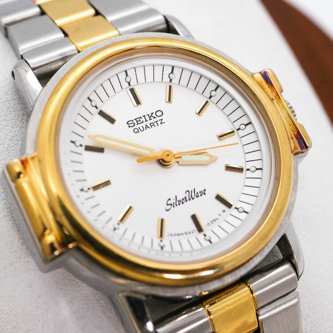 稼働 SEIKO SilverWave 腕時計 SGPベゼル アンティーク425 稼働 SEIKO SilverWave 腕時計 SGPベゼル アンティーク425