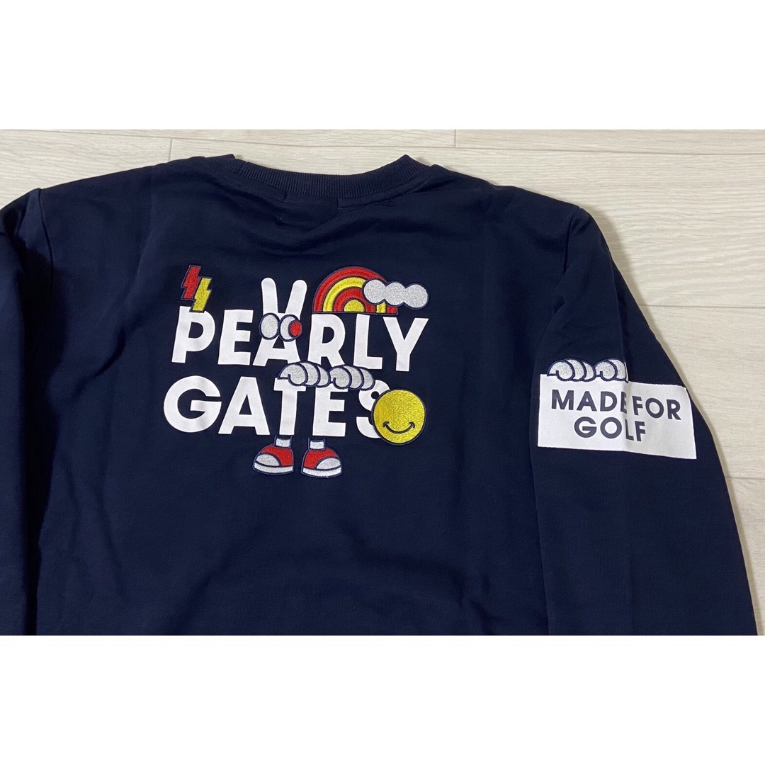 新品 正規品 パーリーゲイツ どうしちゃったPG 日本製 メンズ 紺 新品 正規品 パーリーゲイツ どうしちゃったPG 日本製 メンズ 紺