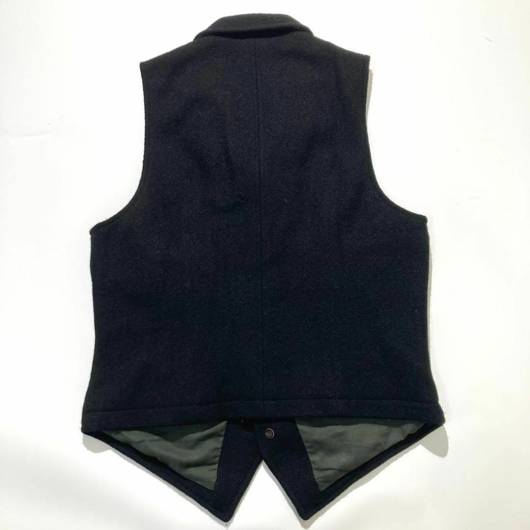 極美品】Nigel Cabourn ハリスツイード ベスト ブラック 50 極美品】Nigel Cabourn ハリスツイード ベスト ブラック 50