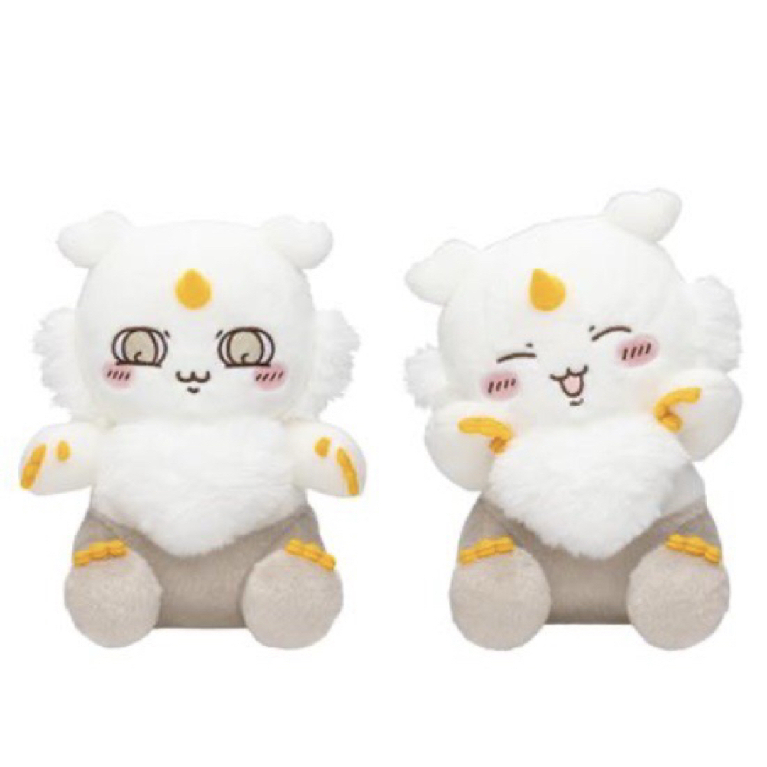 ちいかわ(チイカワ)のちいかわ あのこ BIGぬいぐるみ 笑ったお顔 ふつうのお顔 ぬいぐるみ エンタメ/ホビーのおもちゃ/ぬいぐるみ(キャラクターグッズ)の商品写真