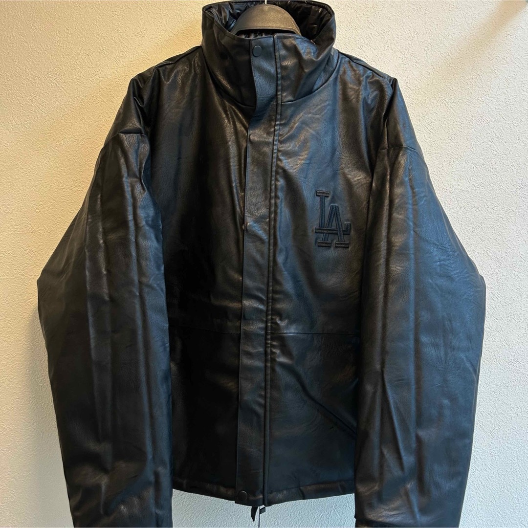 MLB - 【L】MLB ドジャース リバーシブル中綿&レザージャケット MLB - 【L】MLB ドジャース リバーシブル中綿&レザージャケット