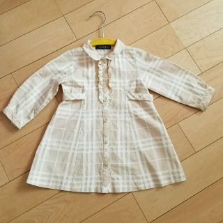 バーバリー(BURBERRY)のバーバリー　ワンピース90  シャツワンピース90(ワンピース)