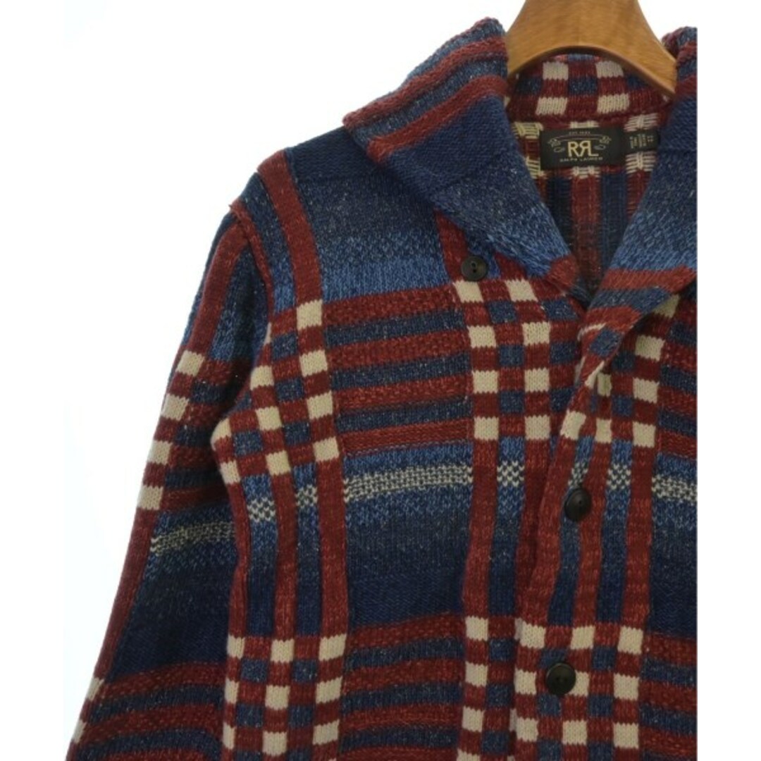 RRL - RRL ダブルアールエル カーディガン XS 青x赤x水色 RRL - RRL ダブルアールエル カーディガン XS 青x赤x水色