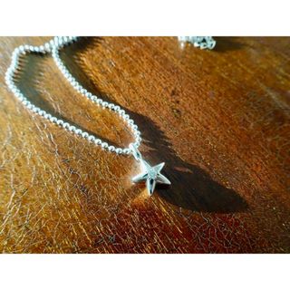 仁尾彫金『一つ星ジルコニア、プラチナ、甲丸リング』ハンドメイド364b(ネックレス)