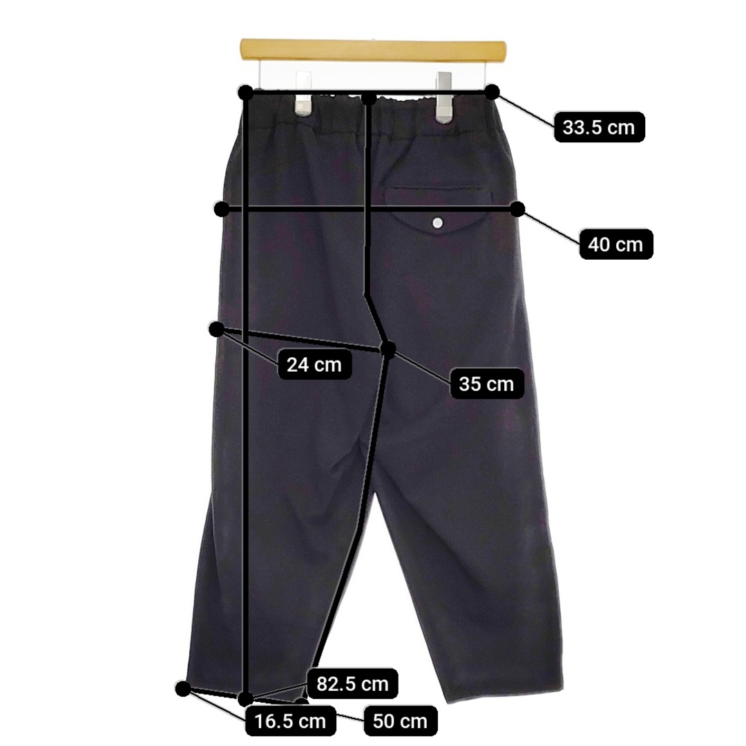 NO CONTROL AIR｜ドレープカルゼ 9.5分丈 テーパード パンツ ca